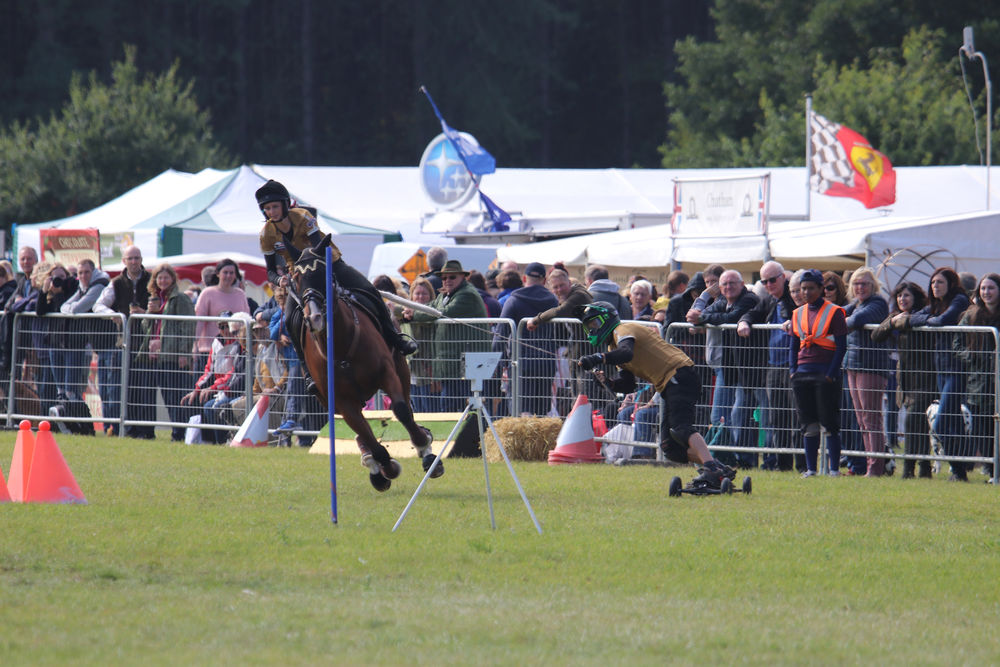 Being dragged a few feet behind a galloping horse is a great sport
 #horseboarding #sandringhamfair #countryfair #norfolkfairs