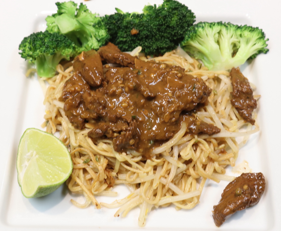Stirfried beef fillet strips with peanut and chilli sauce recipe.jpg. Stirfried beef fillet strips with peanut and chilli sauce recipe.jpg.