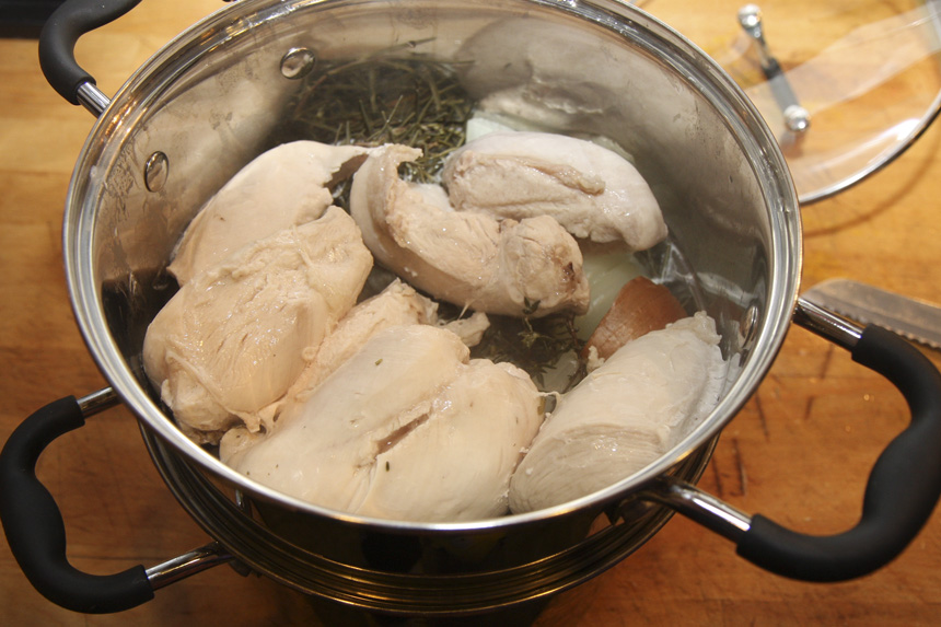 Steamed chicken