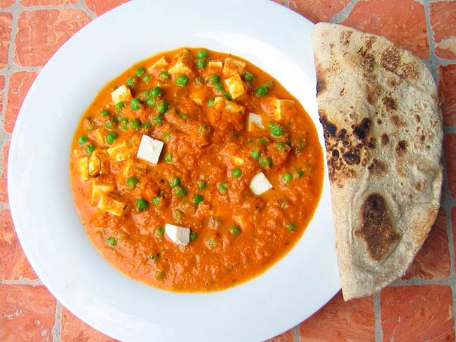 Mattar paneer