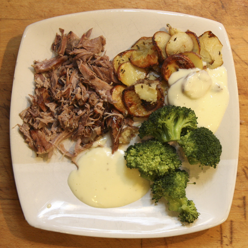 Slow Roasted Lamb with Allioli