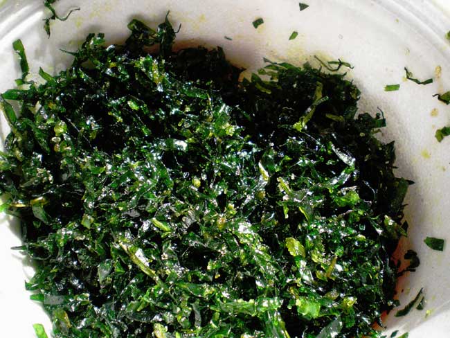 Crispy seaweed, Vegetarian recipe