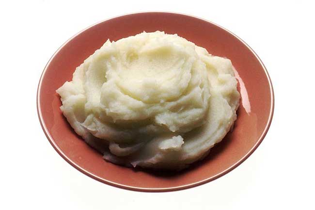 Mashed potato, a British recipe