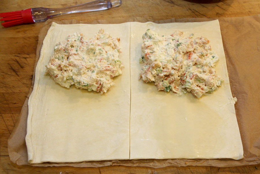 Preparing crayfish and cream cheese puffs.jpg.