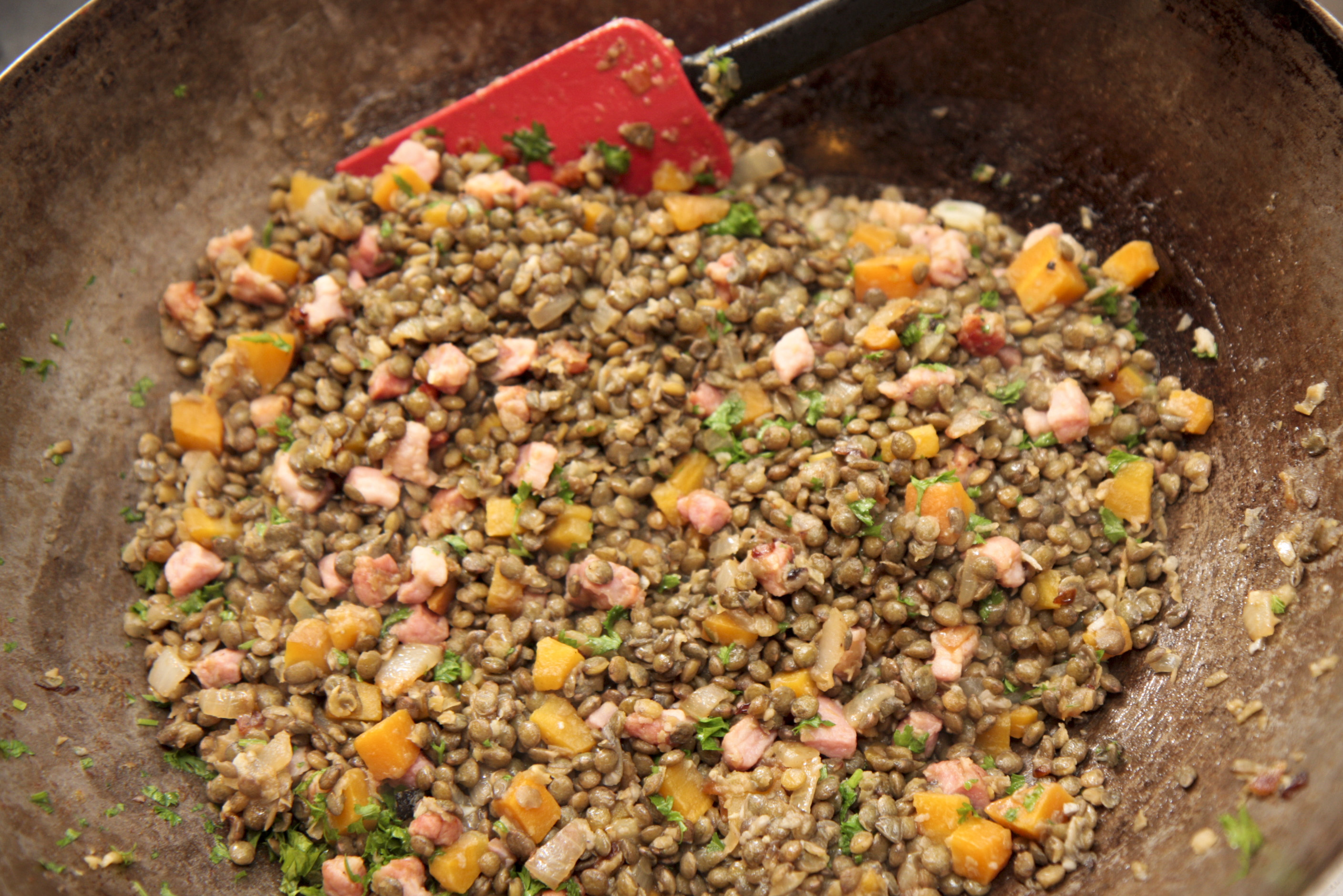 Basque-style Puy lentils