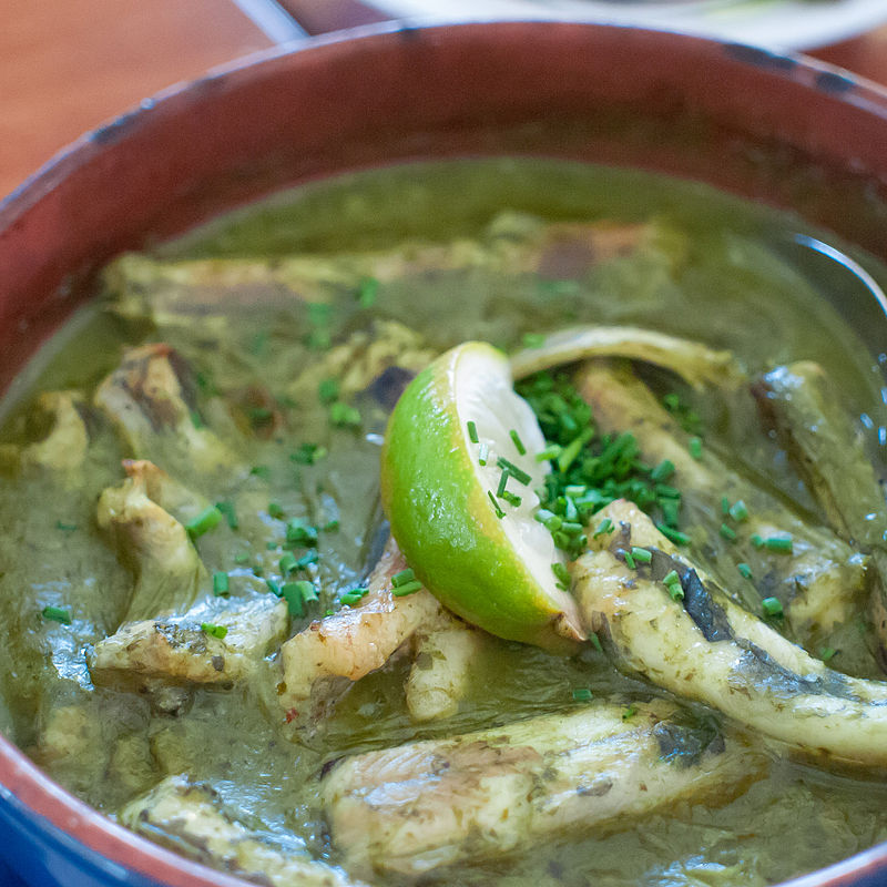 Paling in 't groen (Eel in green sauce)