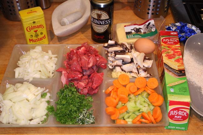 Jamie Oliver&#39;s Steak, Guinness and Cheese puff pastry pie.jpg.