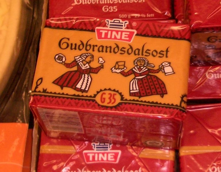 Gudbrandsdalsost cheese.jpg. Gudbrandsdalsost cheese.jpg.
