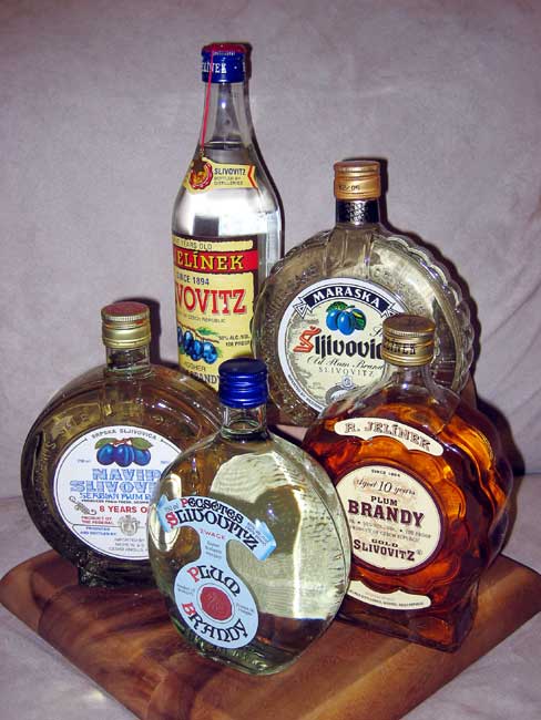 Bottles of Slivovitz.jpg.