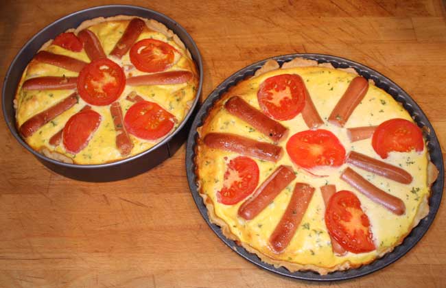 Frankfurter quiche