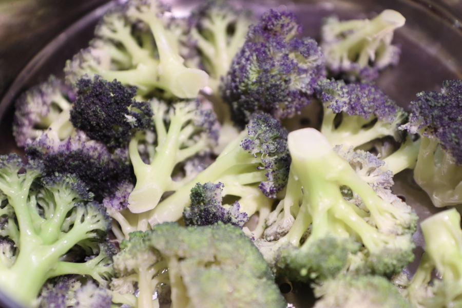 Purple Broccoli is best steamed.jpg. Purple Broccoli is best steamed.jpg.