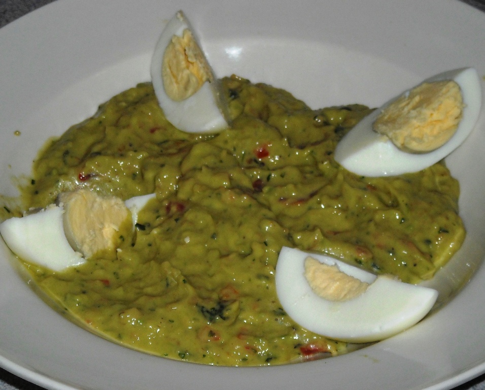 Guacamole con aceite de oliva