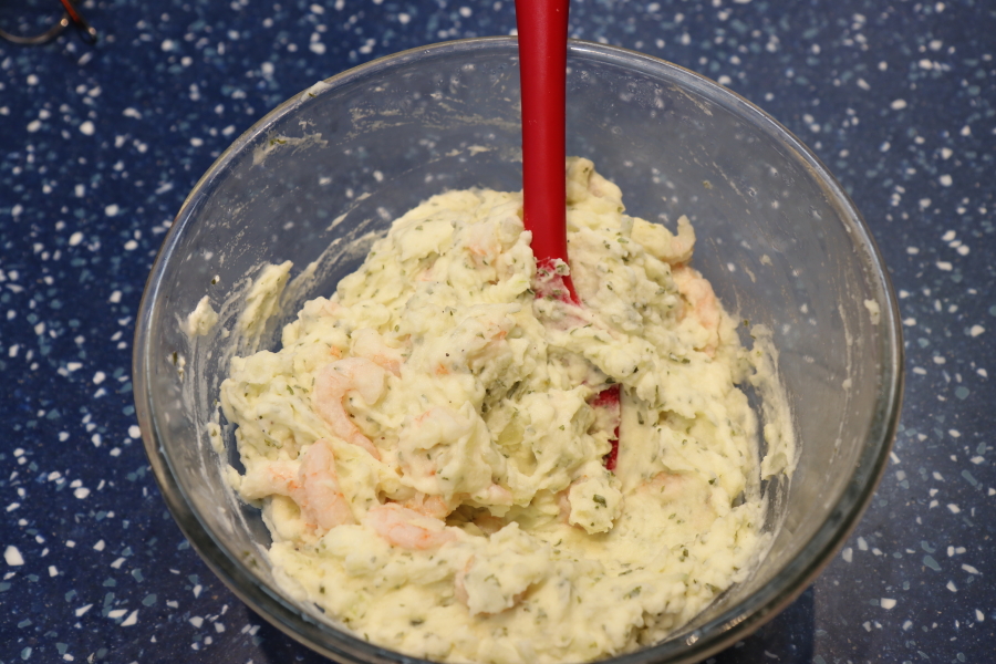 Prawn mash ready to bake.jpg. Prawn mash ready to bake.jpg.