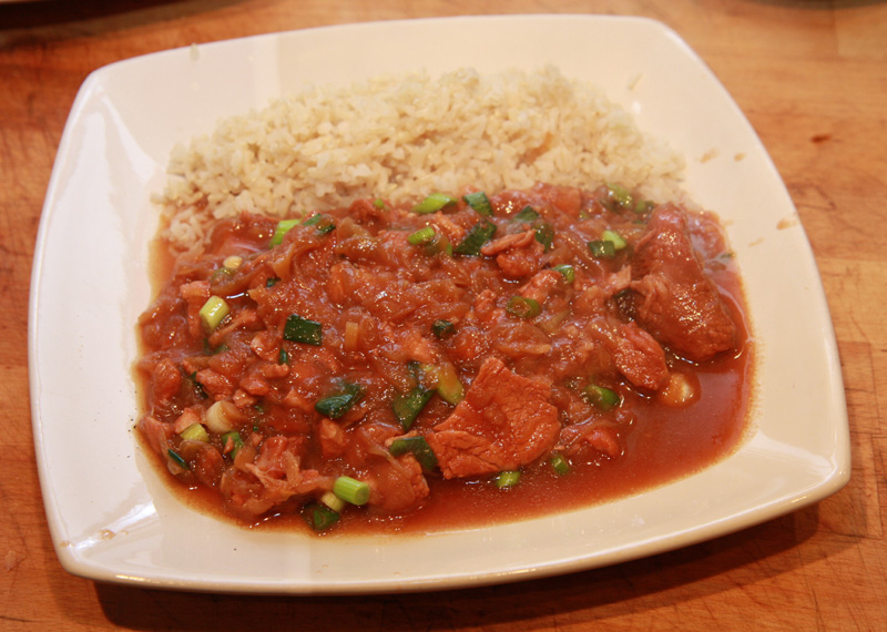 Fukien onion smothered pork