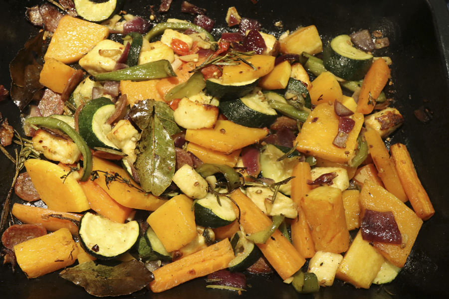 Halloumi and pepperoni vegetable bake.jpg.