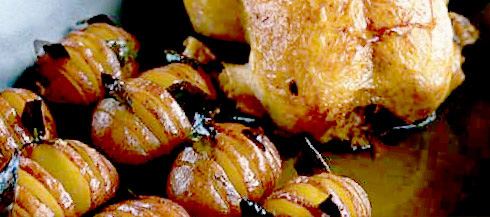 Pot roasted chicken with bay studded rooster potatoes recipe.jpg. Pot roasted chicken with bay studded rooster potatoes recipe.jpg.