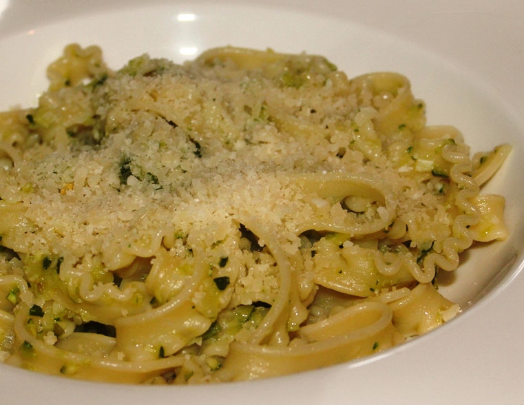Tripolini with garlic, courgettes, Parmesan and lemon recipe.jpg.