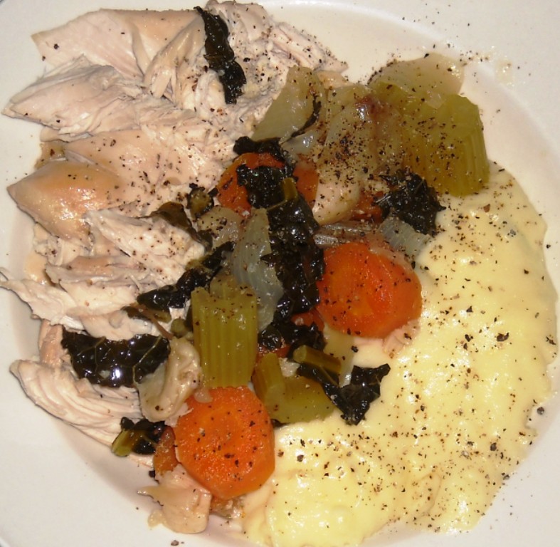 Slow cooked chicken (slow cooker recipe)