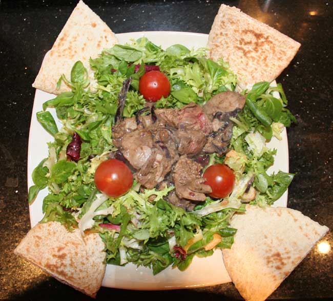 Liver with herbs and sherry vinegar