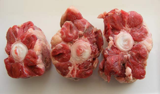 Stewed oxtail with butter beans