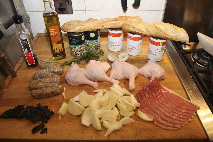 The Fabulous Baker Brothers cassoulet ingredients.jpg. The Fabulous Baker Brothers cassoulet ingredients.jpg.