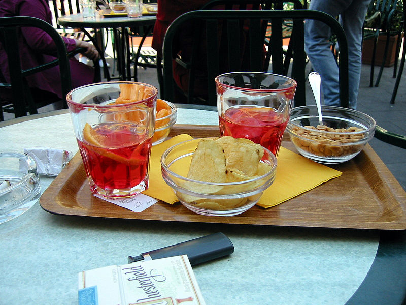 Aperitifs served with appetisers.jpg.