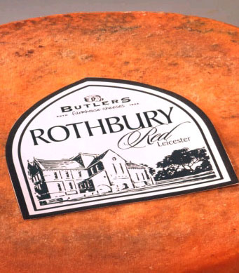 Rothbury Red Leicester cheese.jpg. Rothbury Red Leicester cheese.jpg.