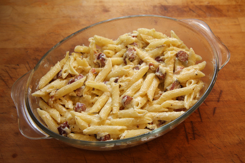 Chorizo pasta ready to bake.jpg.