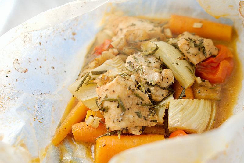 Poulet en papillote Papillote chicken.jpg.