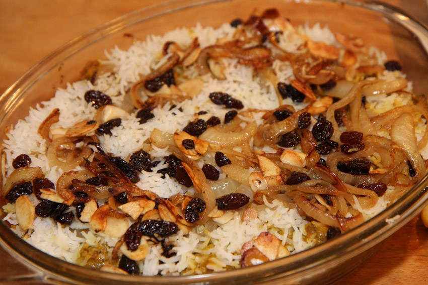 Lamb biriani from oven.jpg.