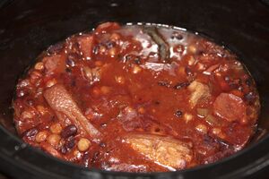 Pork and bean cassoulet (slow cooker recipe)