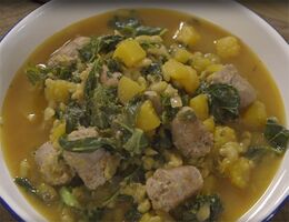 Sausage, Kale and Bean Stew