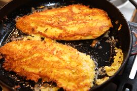 Spicy battered fish fillets