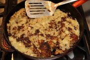 Bubble and scrape, frying