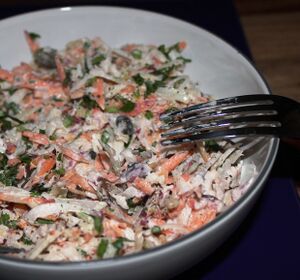 Kohlrabi coleslaw