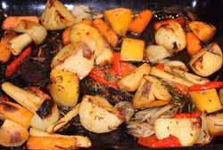 Vegetables roasted