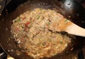 Appenzelleri filling, using home cured ham