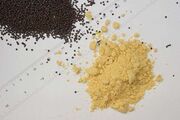 Mustard powder and seeds