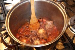 Just before the 'big cook' at step 7