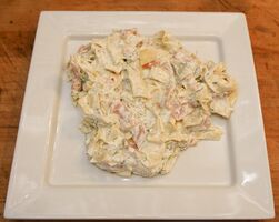 Smoked salmon pasta with dill and creme fraiche