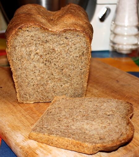 Swiss dark flour and rye loaf a British recipe