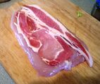 Bacon on the chicken