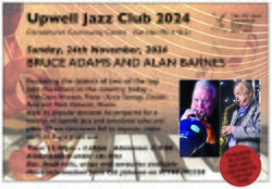 Upwell Jazz Poster - November 2024