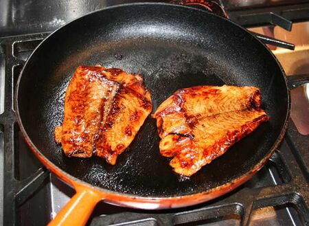 Pan-seared salmon fillets, Fish recipe