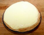 Baked, ready for the meringue topping