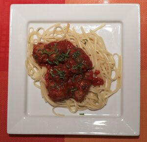 Soutzoukakia. Greek meatballs in tomato sauce