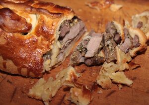 Bulgarian lamb in pastry