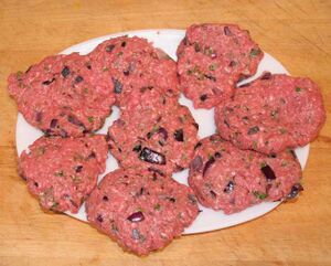 Home made beef burgers - Ready to cook