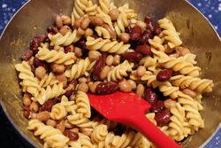 Pasta and bean salad
