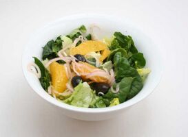 Red onion and orange salad (V)